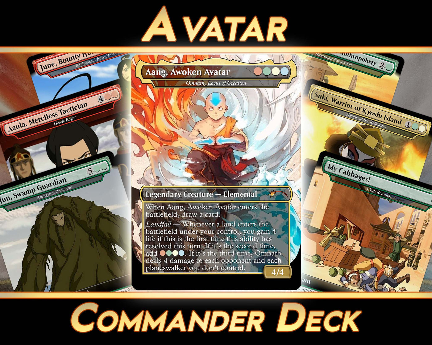 Avatar Deck (100 Cards + 20 Tokens) | MTG Proxies | Full Commander Deck